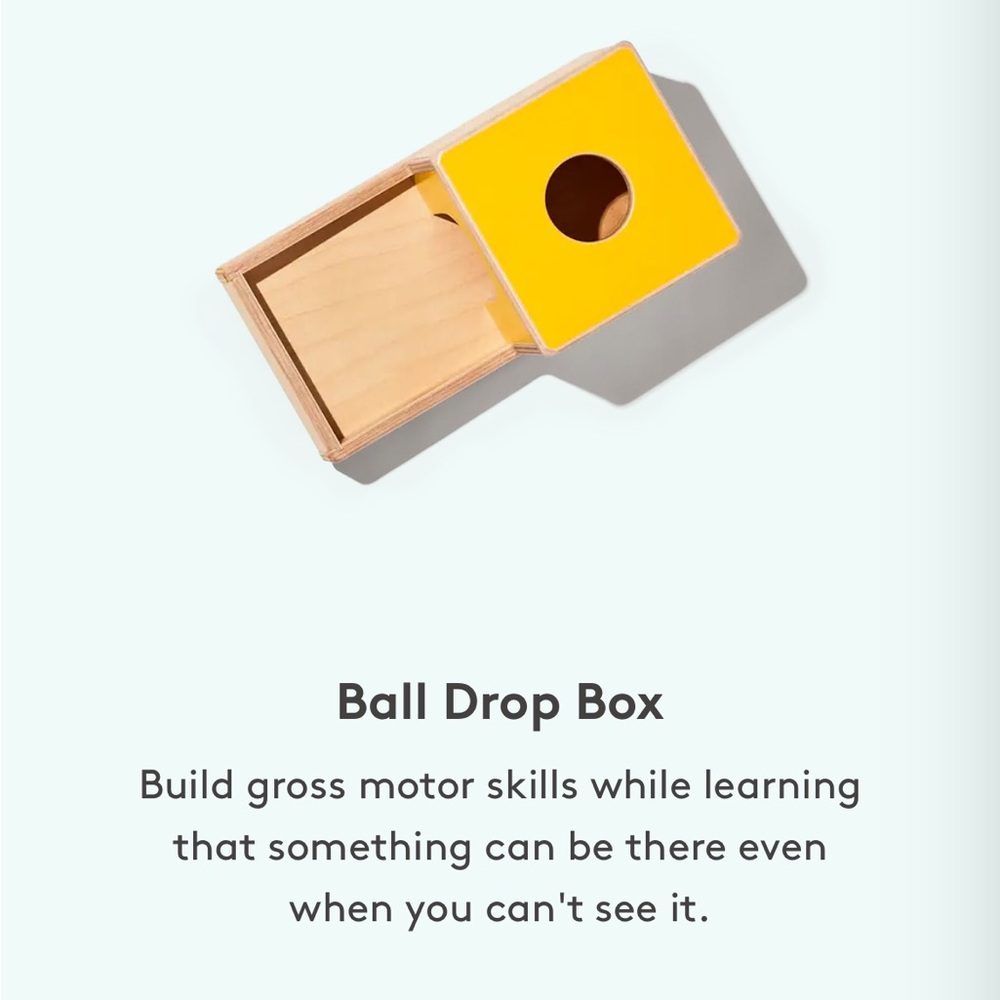 Lovevery Ball Drop Box from Inspector 7-8 Month Play Kit